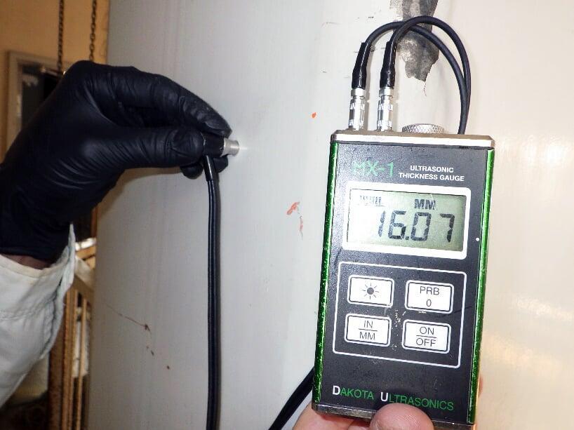 鉄骨部材測定(板厚測定)