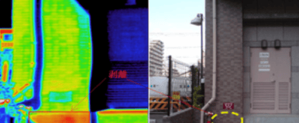 外壁タイルの剥離検出