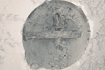 斫り出し試験(破壊検査)